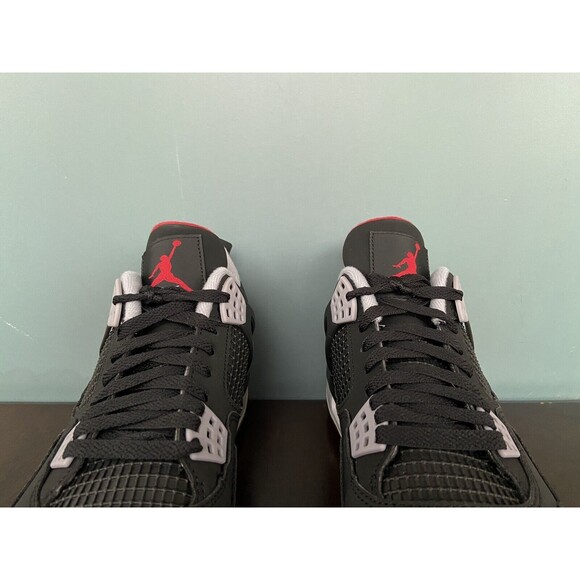Nike Air Jordan 4 Retro Golf "Bred" Black/Red Men’s Size 10 CU9981-002 - Picture 8 of 11